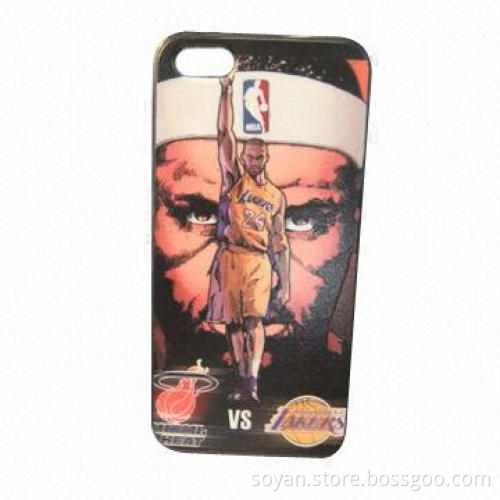 UV Printing PC Case for iPhone 5, Easy Access to All Controls, Various Designs Available